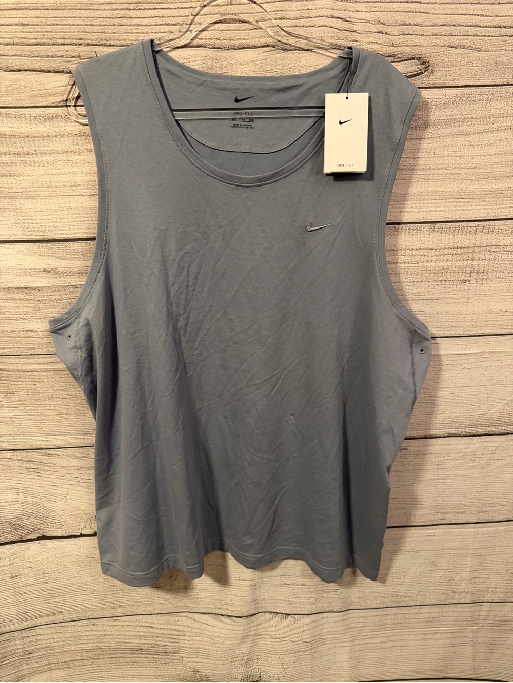 Men’s Nike Primary Dri-FIT Tank Top XXL Ashen Slate Blue Gray NWT
